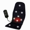 AU Car Motor Massaging Back Heated Seat Massager Cushion Neck Vibration Pad New thumb 0