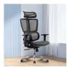 Office chair: Black orthopedic swivel office chair thumb 0