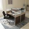 Two Way Brown Office Workstation thumb 3