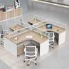 Workstations: Corner 6-User Brown Workstation thumb 8