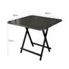 Black Square Glass Foldable and Portable Dining Table thumb 2