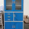 Filing Cabinet: Secure Metallic Office Cabinet With Safe thumb 1