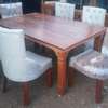 Fully tufted dining table with 6 or 8 chairs thumb 1