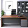 Office Desk: 1.8M Sleek Wood-Grain Finish L-Desk thumb 4