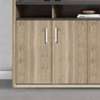 Office Cabinet : 3-Door Wood Console File Cabinet thumb 0