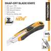 Snap Off Blade Cutter Knife W/ Self Lock Lock (25 x 140mm) 30016 thumb 0