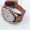 Mens Brown Leather watch with keyholder combo thumb 0