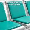 Reception Chair: 3-seater, Blue, Office & Waiting Room thumb 2