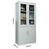 File Cabinet: 5-tier Locking Storage Cabinet With Glass thumb 1