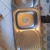 Kitchen sink double bowel double drain thumb 1