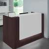 OFFICE DESK:  White Reception Office Desk thumb 1