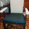 Classy Armchair Solid Mvuli 2-colour leatherette upholstered thumb 0