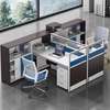 Modern 2‑Way MDF Home Office Work Station with Drawers thumb 8