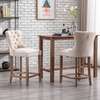 Wooden high bar stools/cocktail chairs(pairs( thumb 3