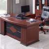 Solid Wood Executive Desk Chair – Modern Boss Office Set thumb 1