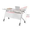 Foldable Seminar Table With Lockable Wheels thumb 3