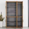 Office Cabinet : 3 Door Glass-Wooden Storage Cabinet thumb 0
