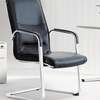 Office Chair: Non-Swivel Guest Leather Chair thumb 0