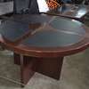 Office Table: Classic Round Mahogany Meeting Table thumb 3