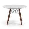 Dining Round Table: Round Solid Wood Base Dining Table thumb 1