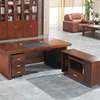 Office Desk: 1400mm Mahogany L-Desk thumb 1