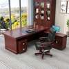 Office Desk: 2.0m Desk With Mahogany Finish, Sleek & Stylish thumb 2