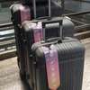 3-Piece Hard Shell Luggage Set Black Durable thumb 2