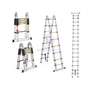 18 Steps 2.8m X 2.8m A-Shape Telescopic Aluminium Ladder thumb 4