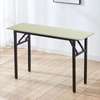 Office table: Foldable black Office Table with metal legs thumb 3