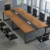 Boardroom Table: 240cm Long Brown  Boardroom Table thumb 1