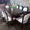 6 seater dining table made by hand wood maonganyi thumb 0
