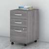 Gray 3-Drawer Mobile Pedestal thumb 2