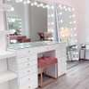Lights fitted Vanity dresser plus shelved stand and mirror thumb 0
