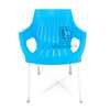 Heavy Duty Unbreakable Wide Plastic Chair with Metal Legs thumb 2