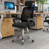 Office Chair: Headrest Mesh Office Chair With High Back thumb 3