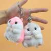 Plush Hamster Keychain Keyholder Women Gift Car Bag Pendant thumb 2