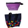 Womens Multicolor Polka denim handbag + coin purse thumb 4
