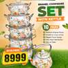 10 Piece Enamel Cookware Set with Kettle thumb 1