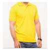 Fashion Heavy-duty Plain Cotton Polo T-shirt- Yellow thumb 1