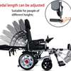 Dual Motors Reclining Electric Wheelchair Portable Folding thumb 2