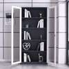 Modern Steel Office Bookcase with Glass Double Doors thumb 5