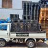 Used black  plastic pallets thumb 1