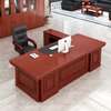 Office Desk: 160cm Mahogany Executive Streamline Desk thumb 2