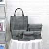 *Quality Original Designer Ladies Business Casual Rubber 5 in 1 Legit  Handbags Backpack Clutch Wallet Set*
. thumb 0