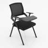Office Chair; Black Foldable Training Chair With Writing Pad thumb 2