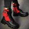 Prada Monolith Mini Bag Lug Sole Boot Red/Black Women Boots thumb 1