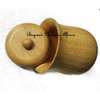 Calabash leather mirror and a sugar dish pot combo thumb 2