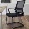 Office Chair: Cantilever Mesh Visitor Waiting Seat thumb 2