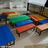 Kindergarten dinning tables with benches thumb 0
