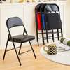 Foldable Lightweight Leather Metal Frame Office Chair thumb 1